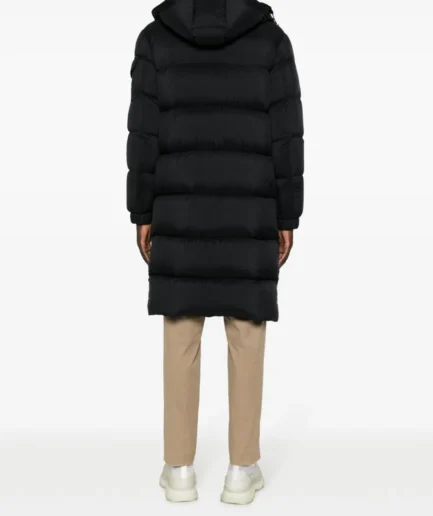 Moncler logo-patch padded coat