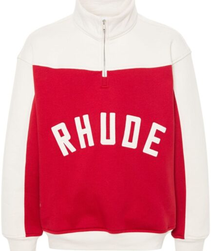 RHUDE Contrast Varsity cotton sweatshirt