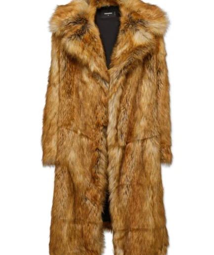 DSQUARED2 single-breasted faux-fur coat