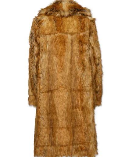 DSQUARED2 single-breasted faux-fur coat