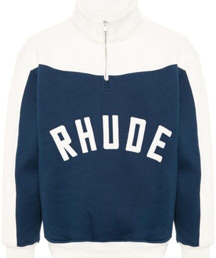 RHUDE Contrast Varsity cotton sweatshirt