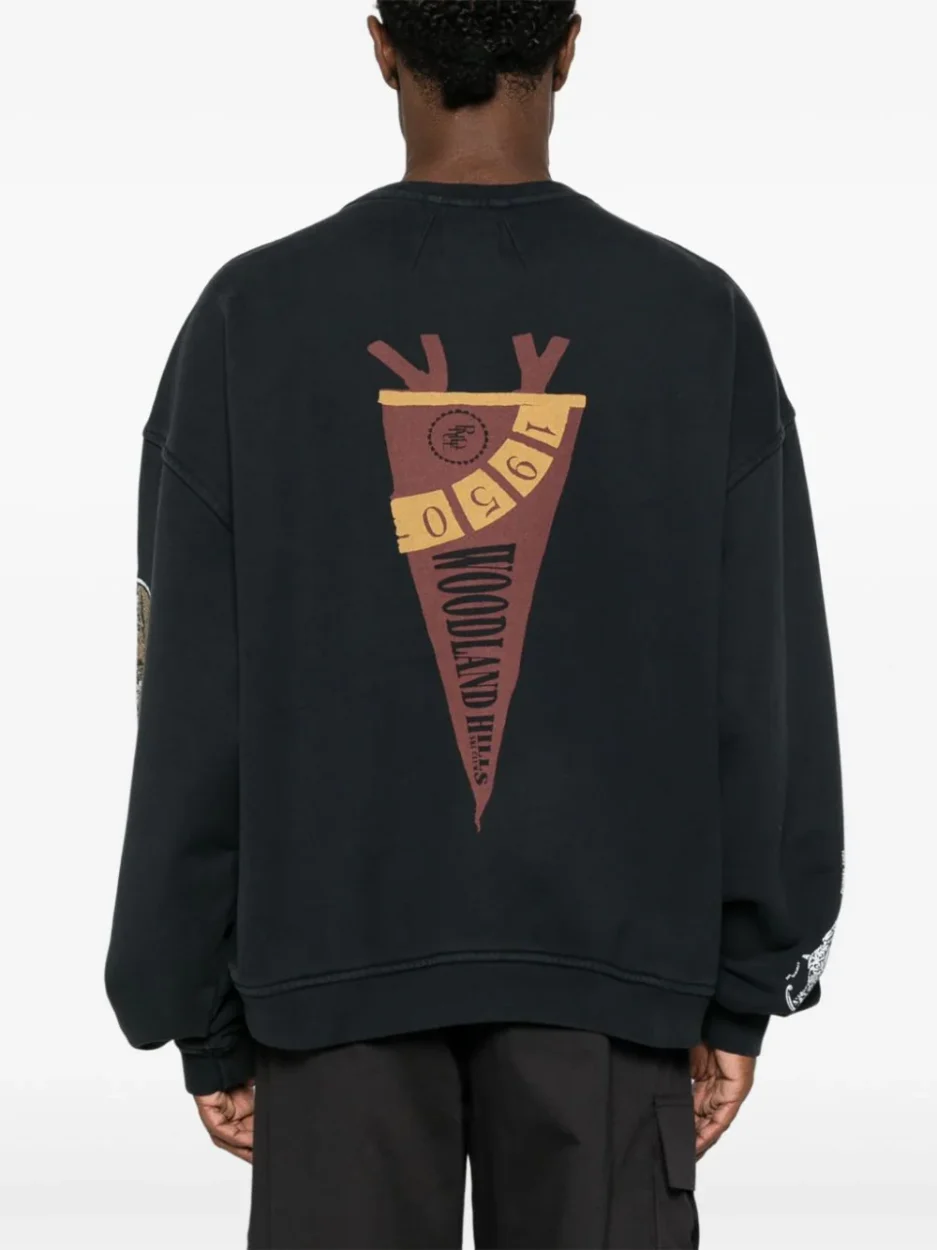 RHUDE graphic-print cotton sweatshirt