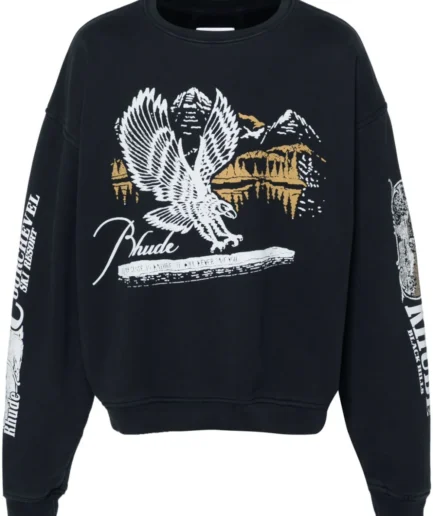 RHUDE graphic-print cotton sweatshirt