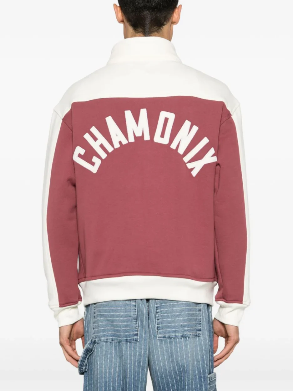 RHUDE contrast half-zip sweatshirt