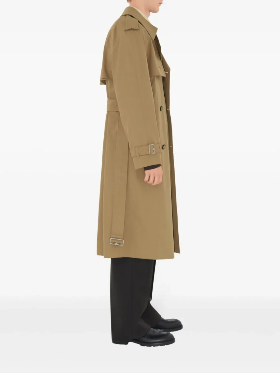 Burberry gabardine-weave trench coat