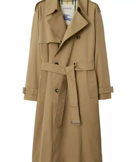 Burberry gabardine-weave trench coat