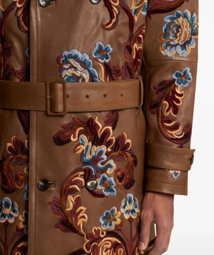 ETRO floral-embroidery coat