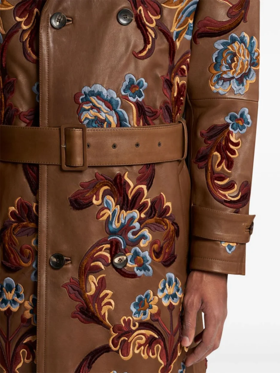 ETRO floral-embroidery coat