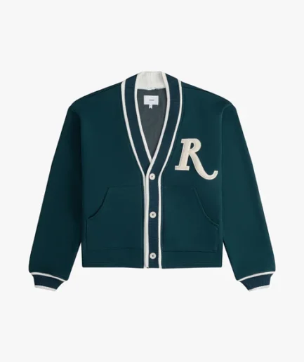 R-PATCH TERRY CARDIGAN