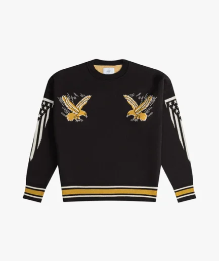 RHUDE EAGLE SOUVENIR KNIT CREWNECK