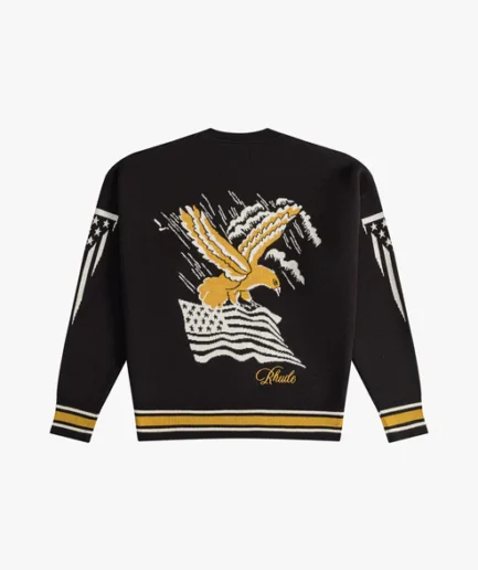 RHUDE EAGLE SOUVENIR KNIT CREWNECK