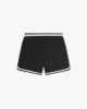 RHPF24SH01016 BASKETBALL LOGO SWIM SHORT BLACK WHITE 2 1