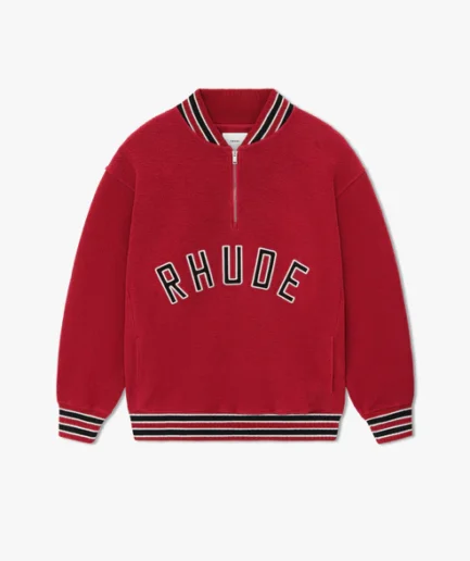 RHUDE QUARTER-ZIP VARSITY