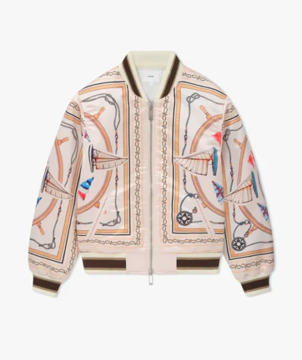 RHUDE NAUTICAL SATIN BOMBER