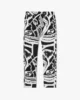 RHSS24PA13174119 STRADA SILK PANT BLACK WHITE 1