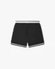 RHSS24SH09845372 RHUDE BASKETBALL SWIM TRUNKS BLACK WHITE 2