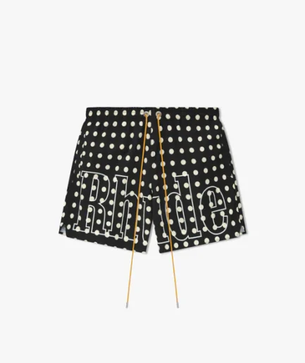 RHUDE LOGO POLKA DOT SWIM SHORT