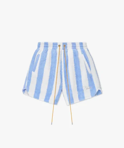 STRIPED LOOP TERRY SHORT