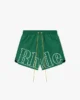 RHUDE SCRIPT LOGO SHORT GREEN 1