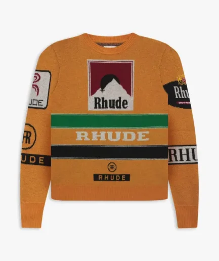 Rhude Ayrton Knit Sweatshirt Yellow