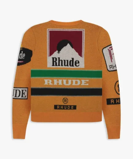 Rhude Ayrton Knit Sweatshirt Yellow