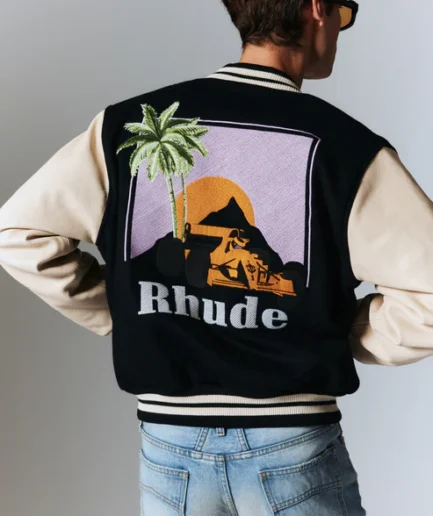 RHUDE GP VARSITY JACKET