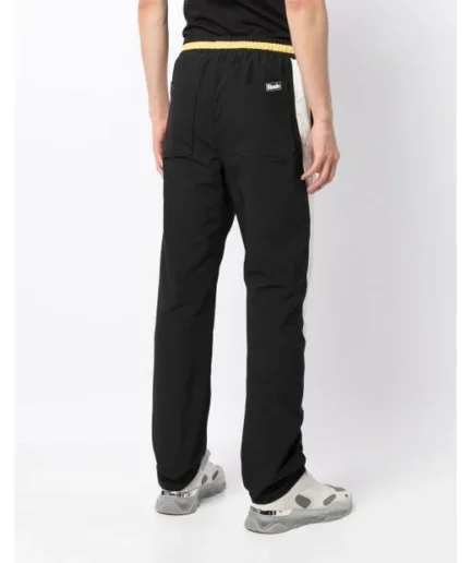 Rhude Men's Black Contrast-Side Panel Track Pants