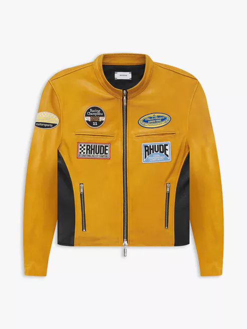 LEATHER RACING JACKET