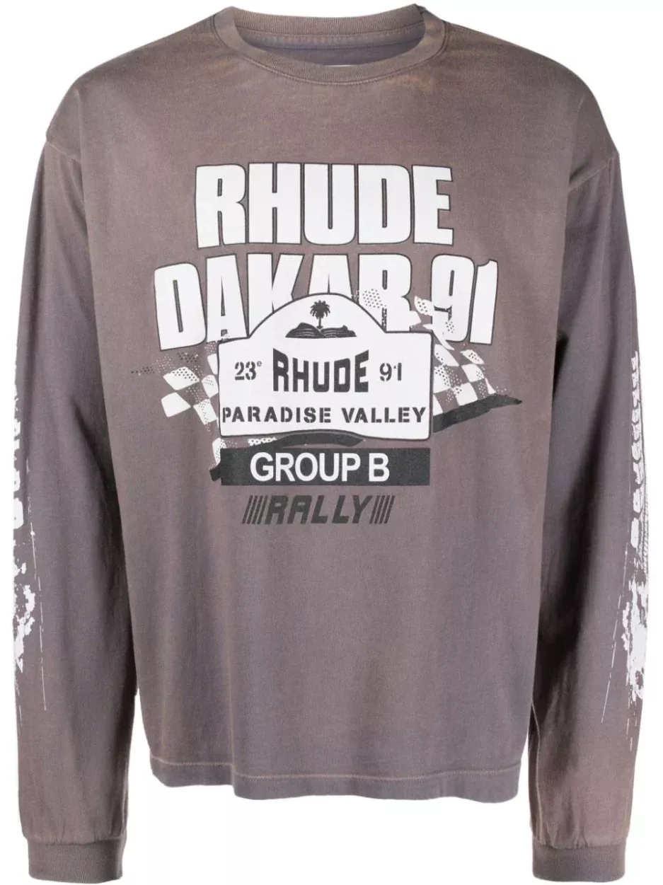 RHUDE Dakar 91 long-sleeve T-shirt