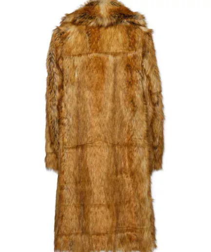 DSQUARED2 single-breasted faux-fur coat