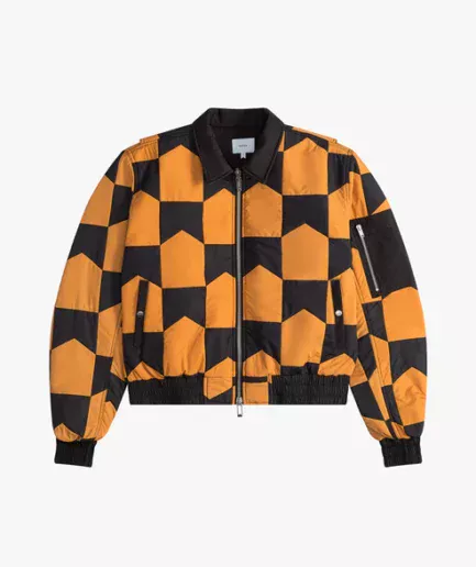 CHEVRON QUILTED MA1 JACKET