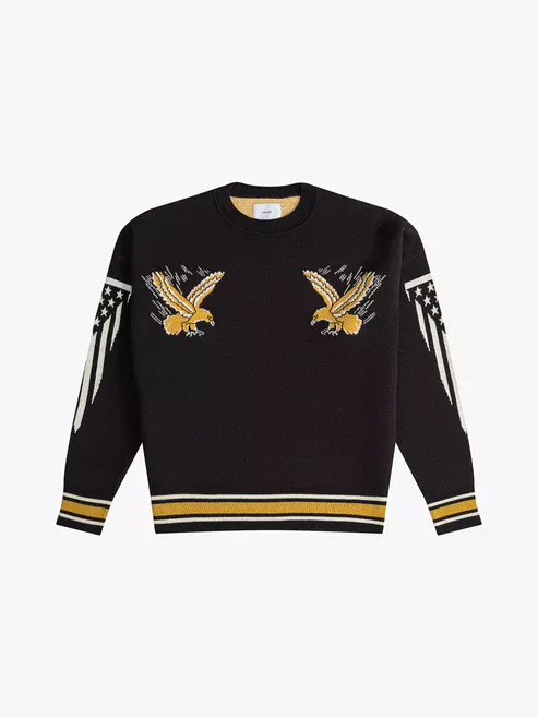 RHUDE EAGLE SOUVENIR KNIT CREWNECK