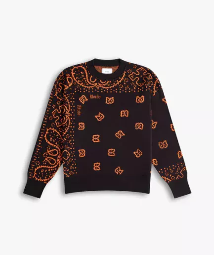 BANDANA KNIT CREWNECK