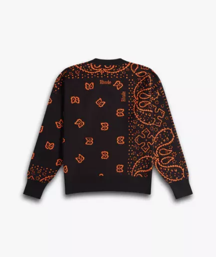 BANDANA KNIT CREWNECK