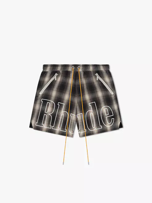 PLAID LOGO SHORT