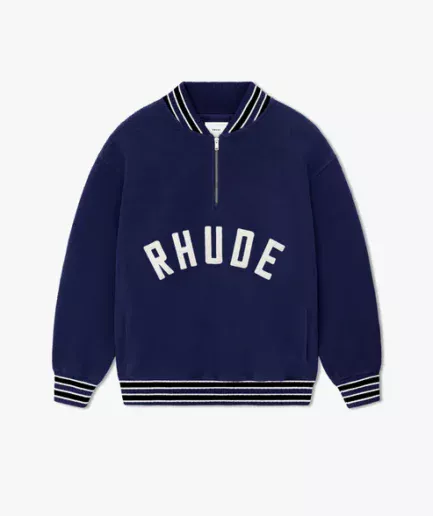 RHUDE QUARTER-ZIP VARSITY